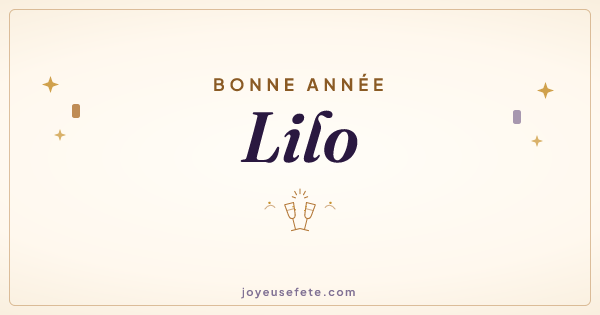 Image « Bonne année Lilo » au format large