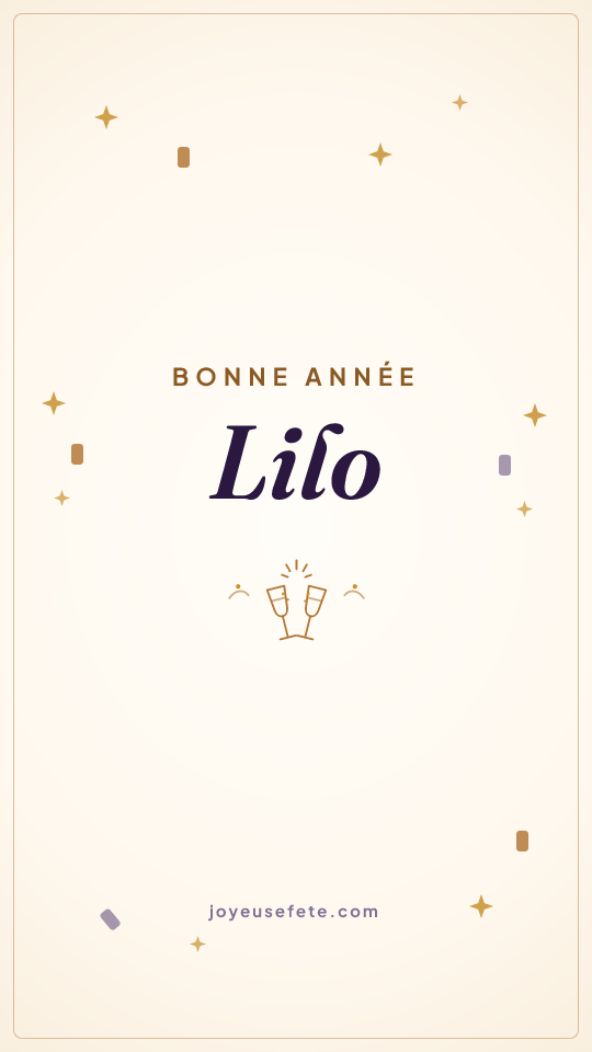 Image « Bonne année Lilo » au format story