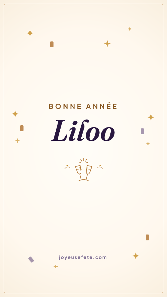 Image « Bonne année Liloo » au format story