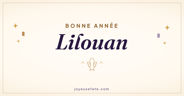 Image « Bonne année Lilouan » au format large