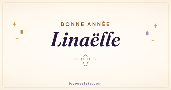 Image « Bonne année Linaëlle » au format large