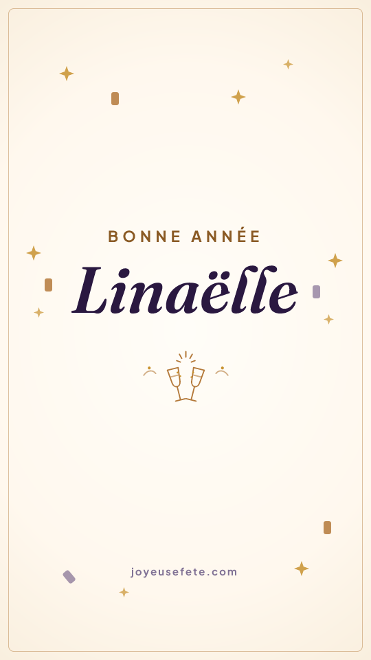 Image « Bonne année Linaëlle » au format story