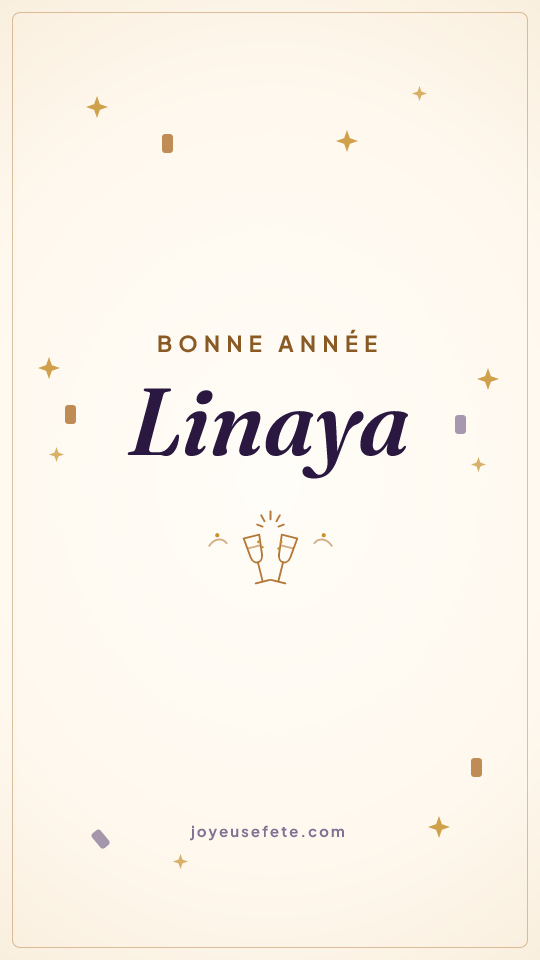 Image « Bonne année Linaya » au format story