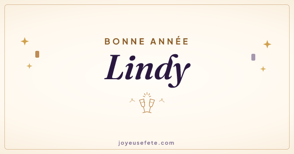 Image « Bonne année Lindy » au format large