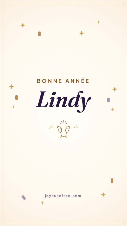 Image « Bonne année Lindy » au format story
