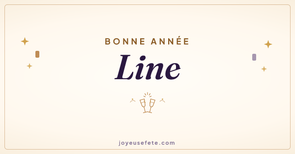 Image « Bonne année Line » au format large