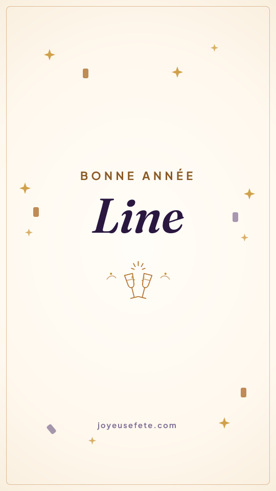 Image « Bonne année Line » au format story