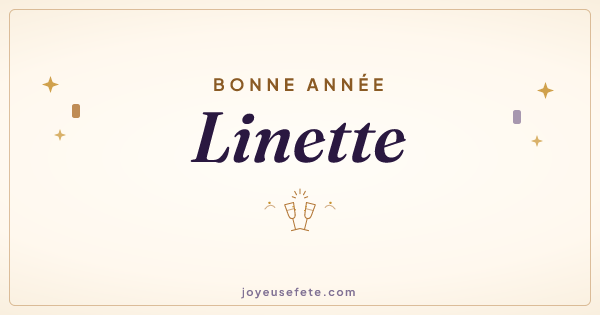 Image « Bonne année Linette » au format large