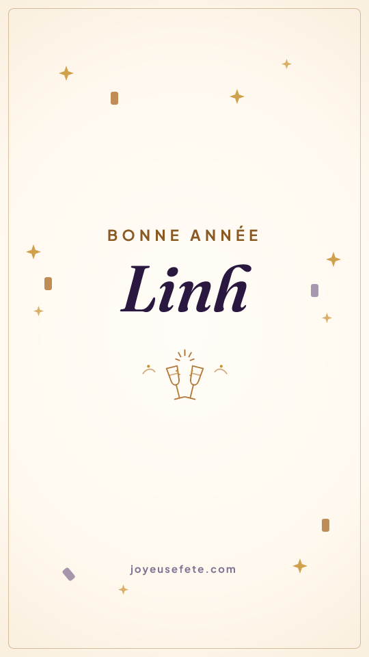 Image « Bonne année Linh » au format story