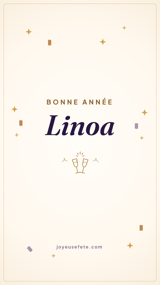 Image « Bonne année Linoa » au format story
