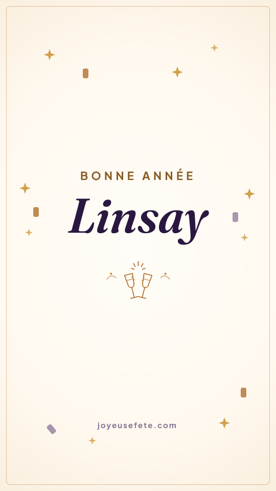 Image « Bonne année Linsay » au format story