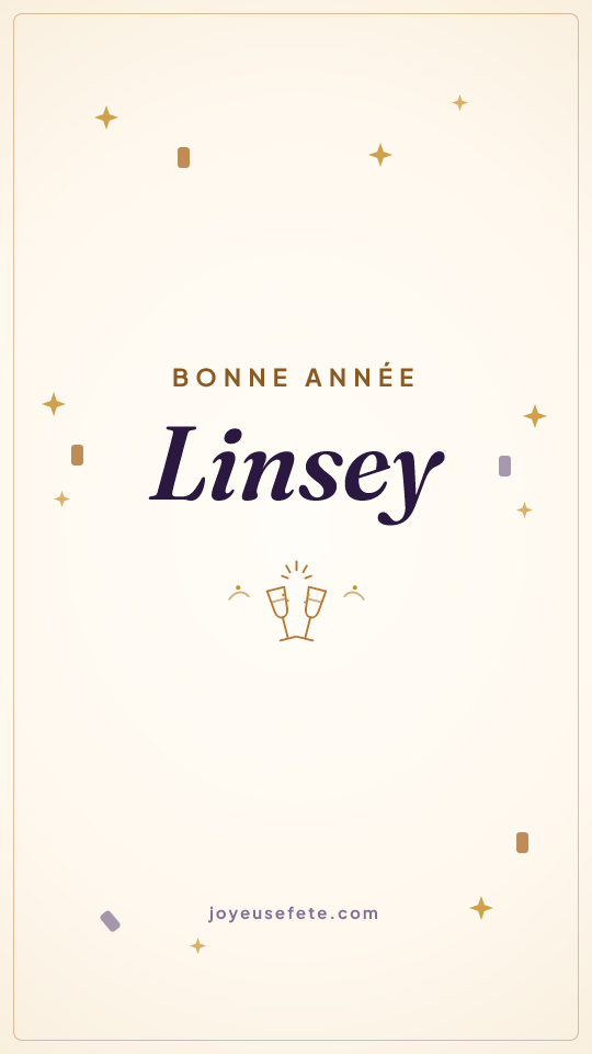 Image « Bonne année Linsey » au format story