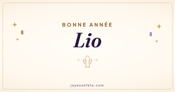 Image « Bonne année Lio » au format large