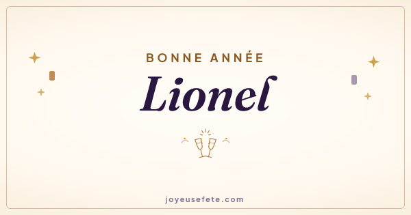 Image « Bonne année Lionel » au format large