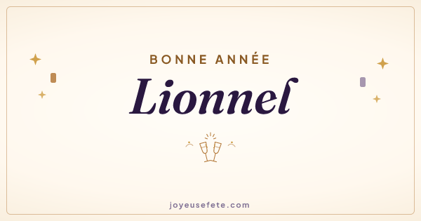 Image « Bonne année Lionnel » au format large