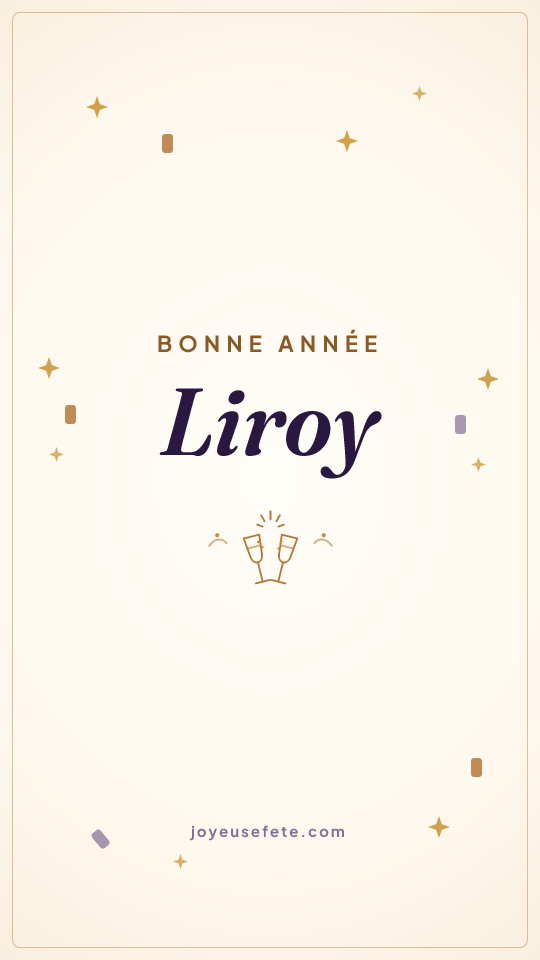 Image « Bonne année Liroy » au format story