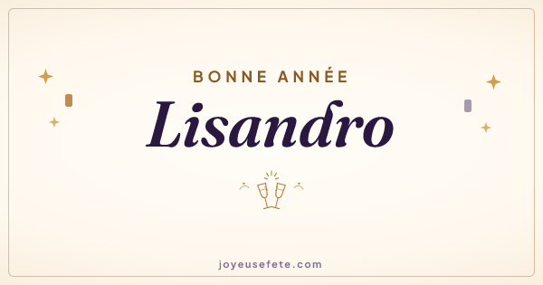 Image « Bonne année Lisandro » au format large