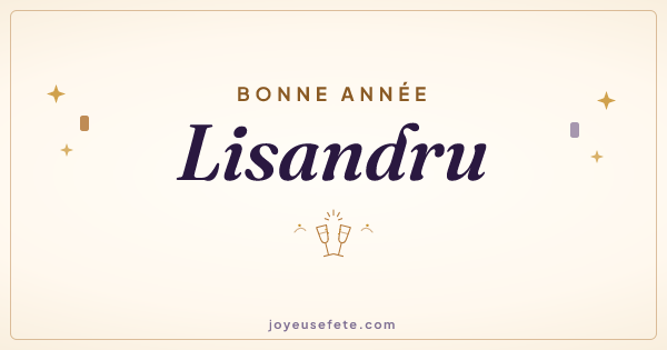 Image « Bonne année Lisandru » au format large