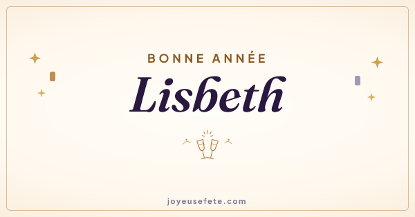 Image « Bonne année Lisbeth » au format large