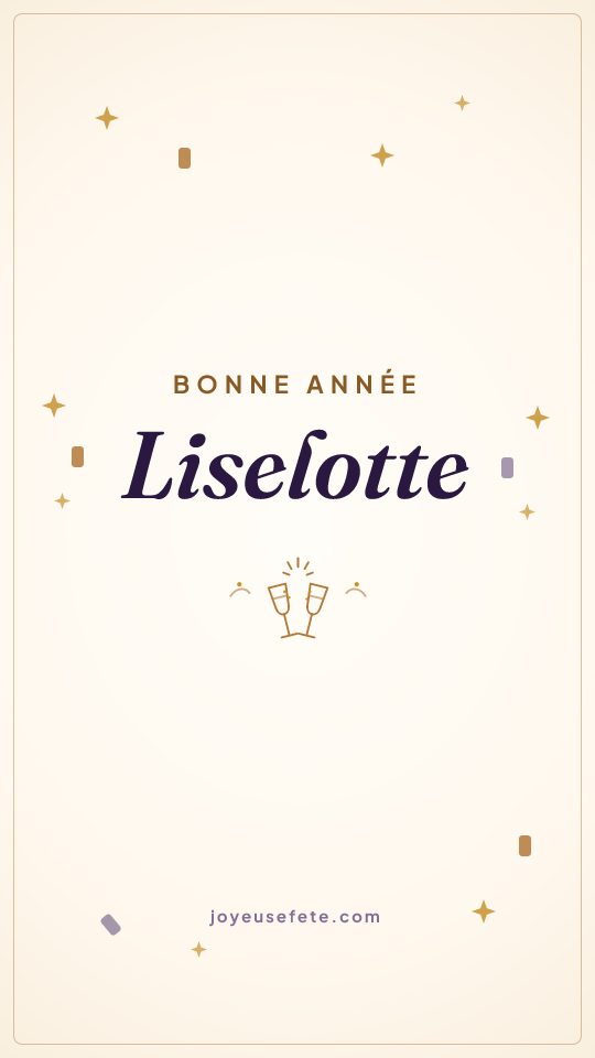 Image « Bonne année Liselotte » au format story