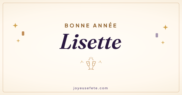 Image « Bonne année Lisette » au format large