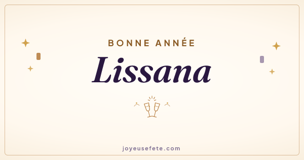 Image « Bonne année Lissana » au format large