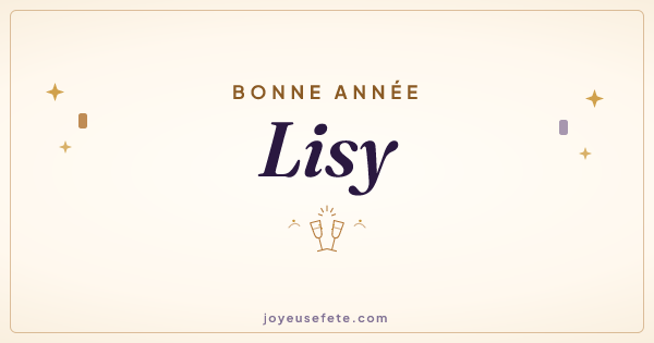 Image « Bonne année Lisy » au format large
