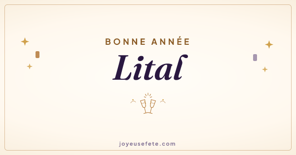 Image « Bonne année Lital » au format large