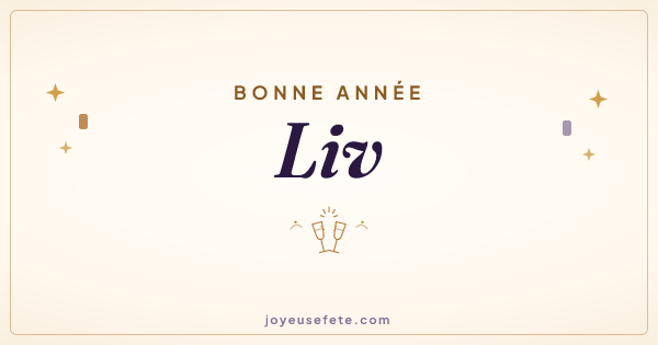 Image « Bonne année Liv » au format large