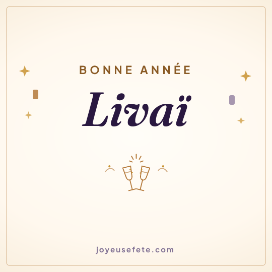 Image carrée « Bonne année Livaï » pour WhatsApp