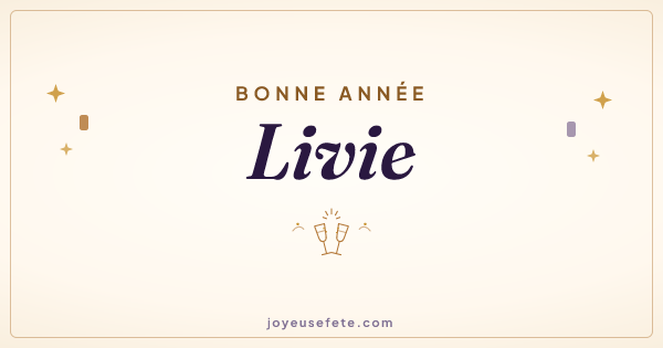 Image « Bonne année Livie » au format large