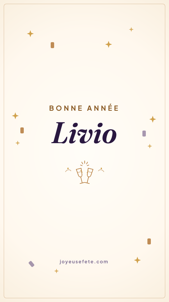Image « Bonne année Livio » au format story