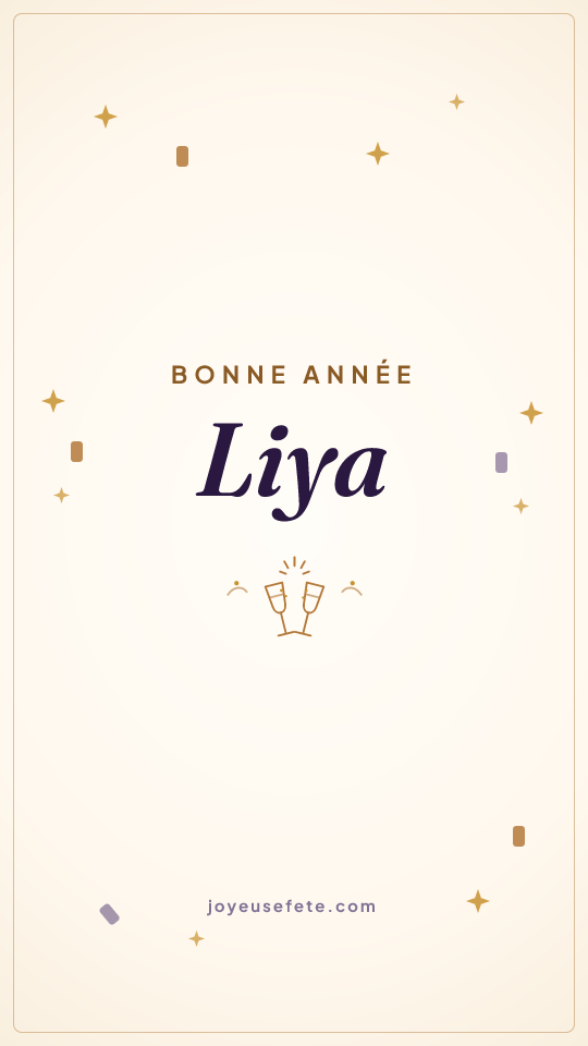 Image « Bonne année Liya » au format story