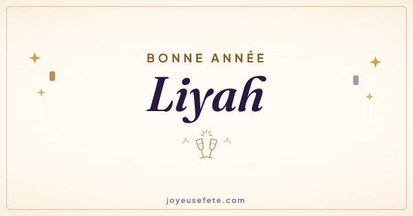 Image « Bonne année Liyah » au format large