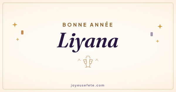Image « Bonne année Liyana » au format large
