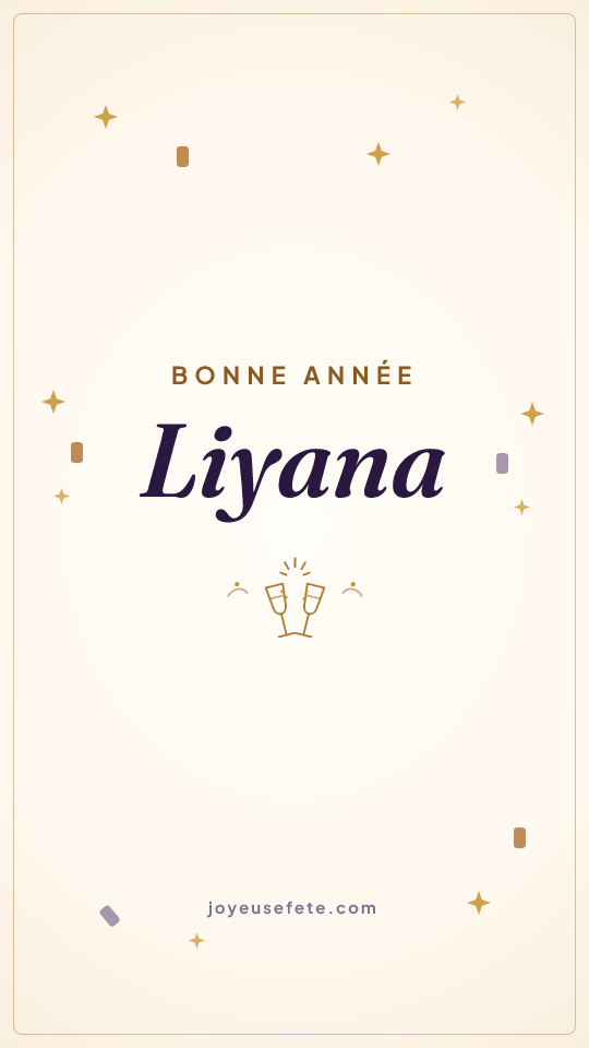 Image « Bonne année Liyana » au format story