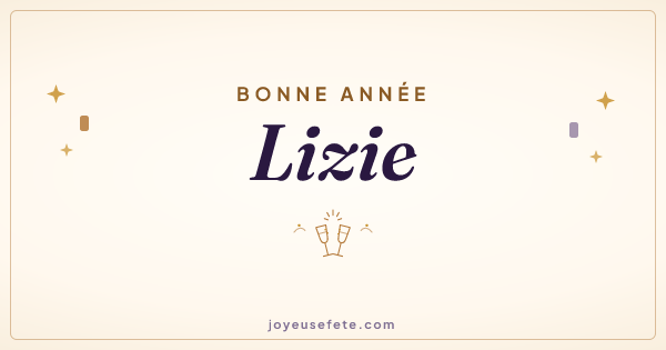 Image « Bonne année Lizie » au format large