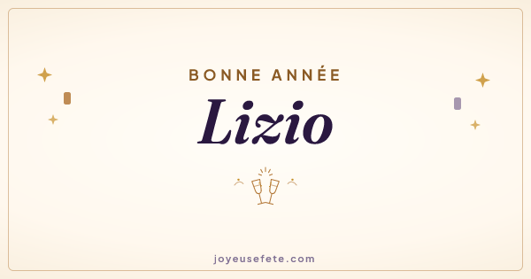 Image « Bonne année Lizio » au format large