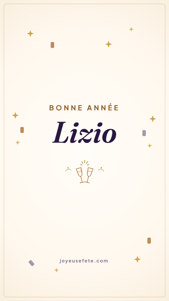 Image « Bonne année Lizio » au format story