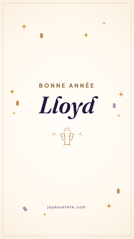 Image « Bonne année Lloyd » au format story
