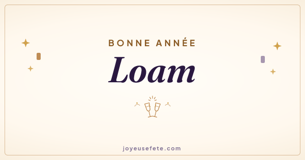 Image « Bonne année Loam » au format large