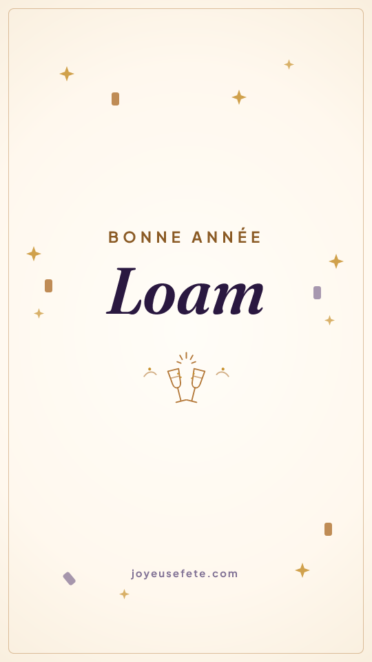 Image « Bonne année Loam » au format story