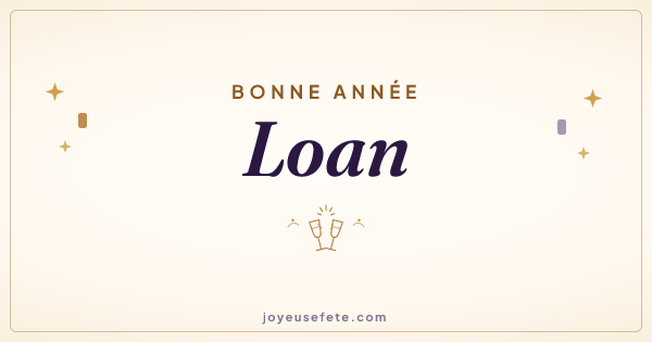 Image « Bonne année Loan » au format large