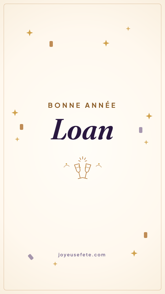Image « Bonne année Loan » au format story