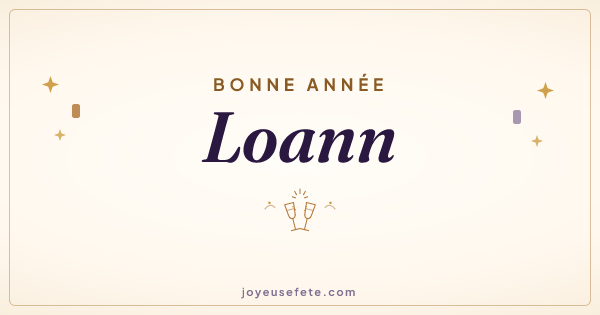 Image « Bonne année Loann » au format large