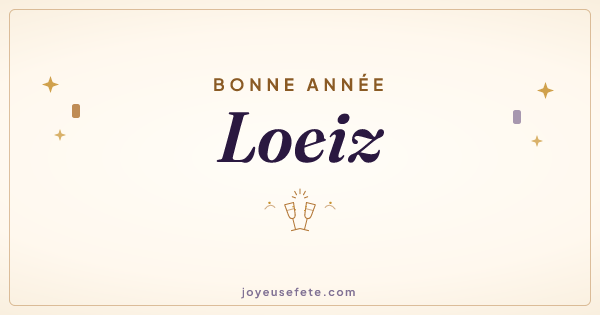 Image « Bonne année Loeiz » au format large