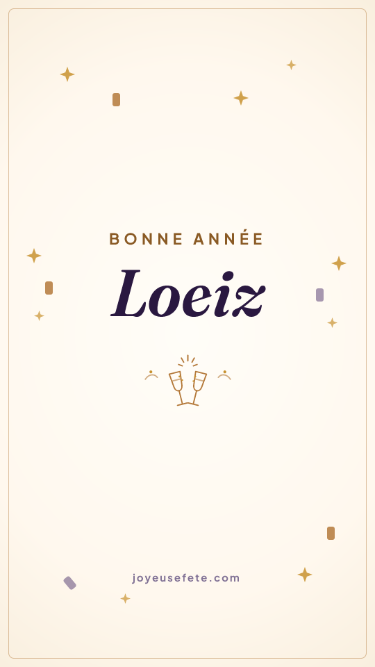 Image « Bonne année Loeiz » au format story