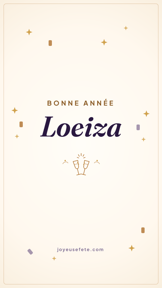 Image « Bonne année Loeiza » au format story