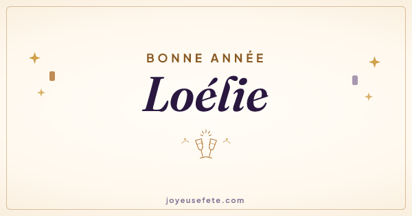 Image « Bonne année Loélie » au format large