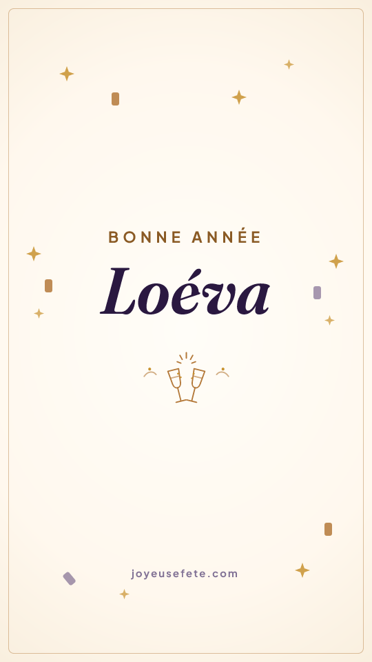 Image « Bonne année Loéva » au format story